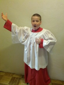 Bryce, just after the Maryland State Boychoir concert.