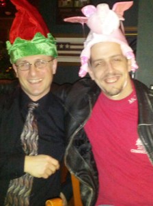 Dimitrios and I - in his hats!