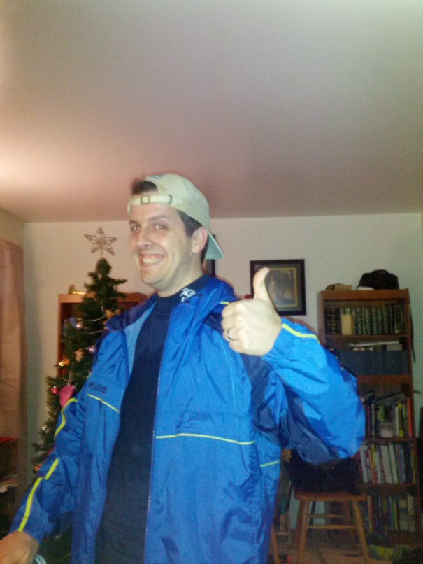 Enjoying that post-run feeling!