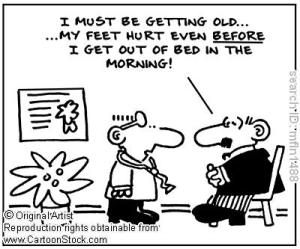 Who knew there were so many foot pain comics out there?