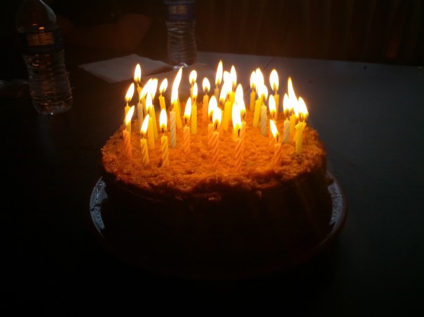 My wife made me a home-made German Chocolate Cake!
