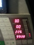 Either that was the slowest 99.38  minutes ever, or I flipped the calories and it is really 1226 not 226!