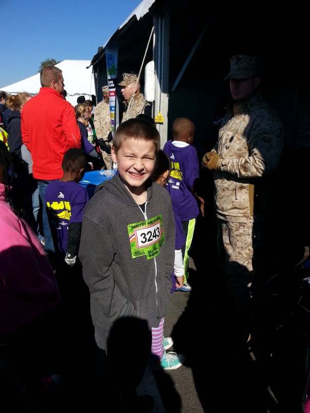 Waiting for the race to start