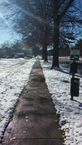 Ok, I admit it.. SOME of the sidewalks looked like this!