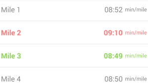 stuck waiting at a traffic light for mile 2.