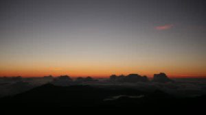 See how there is light on the horizon in this picture?   There wasn't when we ran!